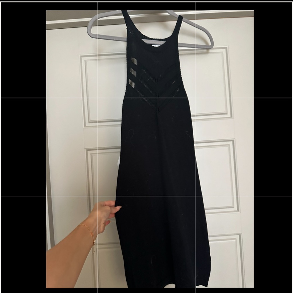 RVCA sheer cutout mini dress